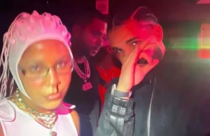 Rapero Drake asiste a concierto de Tokischa en Miami