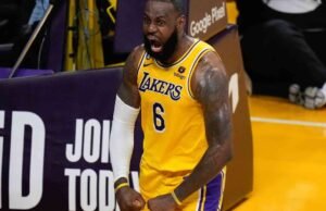 LeBron James da un golpe a la serie