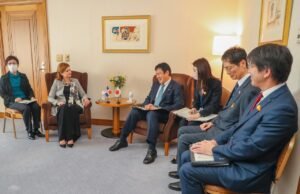 Raquel Peña culmina visita a Japón, ahora viaja a Corea del Sur