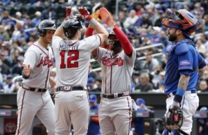 Con HRs de Murphy, Acuña y Pillar los Bravos superan a los Mets en primer partido