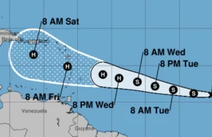 La tormenta tropical Brett se fortalece camino del Caribe