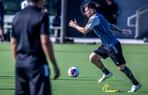 Lionel Messi entrena con el Inter Miami por primera vez