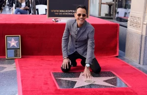 Marc Anthony recibe estrella en el Paseo de la Fama de Hollywood