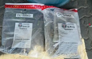 Incautan tres paquetes de marihuana y una pistola en tanque de comida