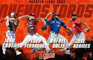 Castillo y Dolis encabezan nuevas contrataciones de Toros en agencia libre de Lidom