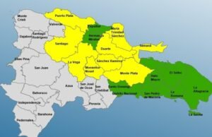 COE eleva a 9 las provincias en alerta amarilla por temporada de lluvias