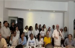 Hipólito Mejía encabezó actos en el este en apoyo a la precandidatura presidencial de Carolina Mejía