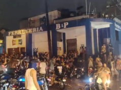 Teteos bajo la lluvia de Melissa en barrios de la capital y el interior