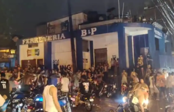 Teteos bajo la lluvia de Melissa en barrios de la capital y el interior